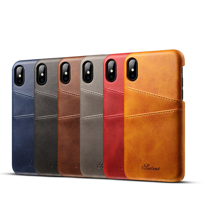 Slim PU Leather case - i-phone-x-cases