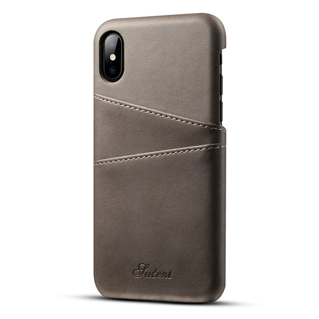 Slim PU Leather case - i-phone-x-cases