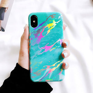 Colorful Marble Case - i-phone-x-cases