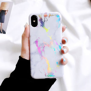 Colorful Marble Case - i-phone-x-cases