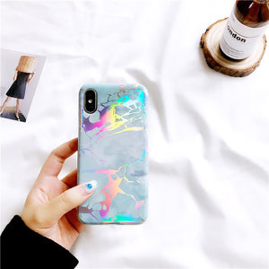 Colorful Marble Case - i-phone-x-cases