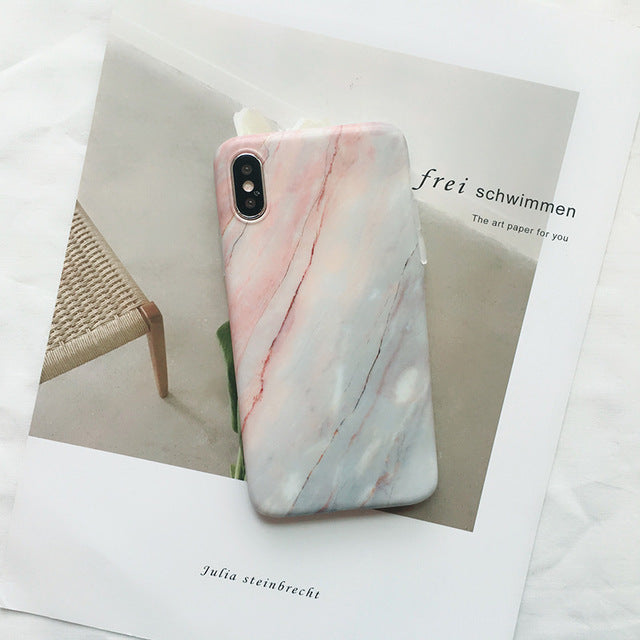 Marble Simple TPU Case - i-phone-x-cases
